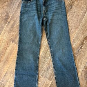 Wrangler Men's Dark Blue Straight Jeans